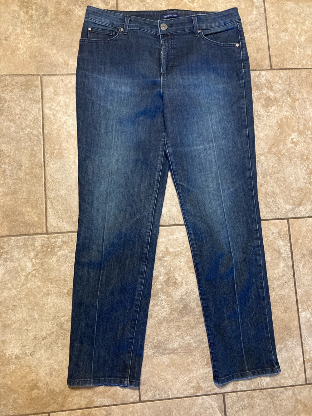 BANDOLINO Women’s Blue Straight-Leg Jeans
